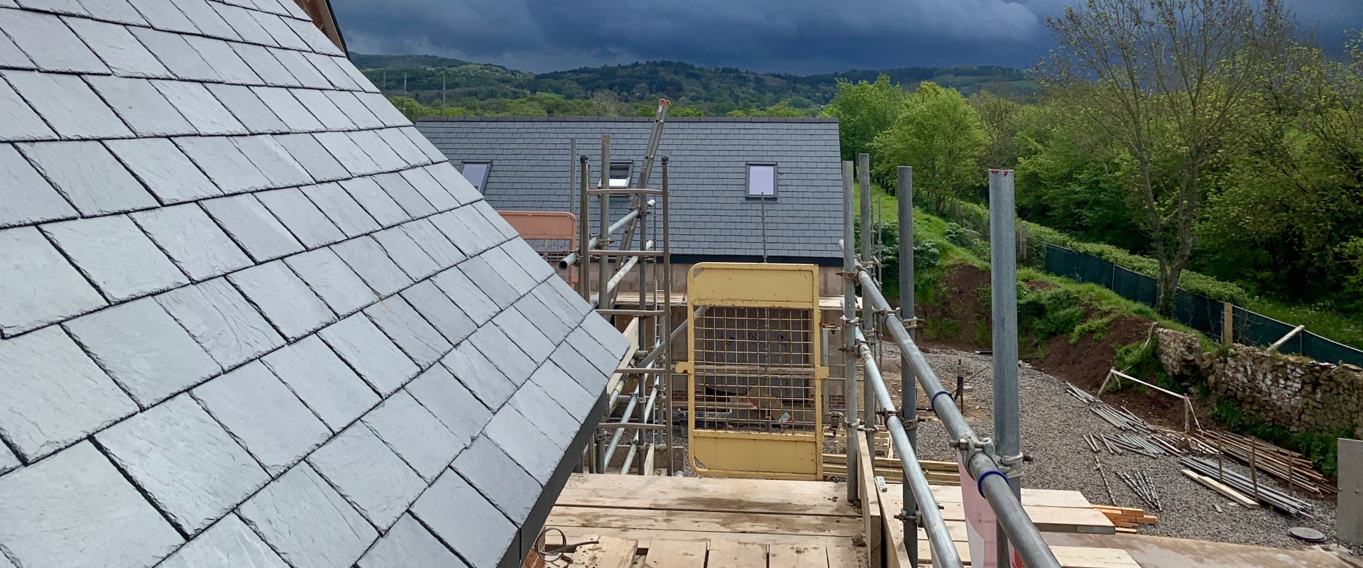 What do roofers do if it starts raining?